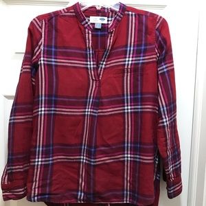 Old Navy flannel tunic shirt